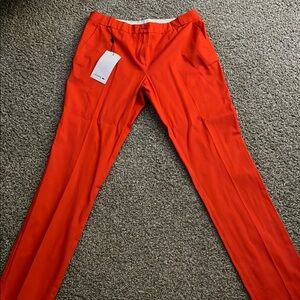 Lacoste Orange Straight Leg Pants